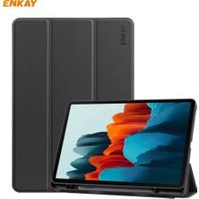 Enkay ENK-8011 Pu Deri + Tpu Akıllı Kılıf Samsung Galaxy Tab S8 / Galaxy Tab S7 11.0 T870 / T875 Için Kalem Yuvalı (Yurt Dışından)