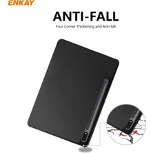 Enkay ENK-8011 Pu Deri + Tpu Akıllı Kılıf Samsung Galaxy Tab S8 / Galaxy Tab S7 11.0 T870 / T875 Için Kalem Yuvalı (Yurt Dışından)