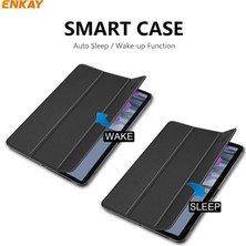 Enkay ENK-8011 Pu Deri + Tpu Akıllı Kılıf Samsung Galaxy Tab S8 / Galaxy Tab S7 11.0 T870 / T875 Için Kalem Yuvalı (Yurt Dışından)