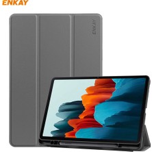 Enkay ENK-8011 Pu Deri + Tpu Akıllı Kılıf Samsung Galaxy Tab S8 / Galaxy Tab S7 11.0 T870 / T875 Için Kalem Yuvalı (Yurt Dışından)