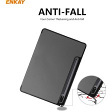 Enkay ENK-8011 Pu Deri + Tpu Akıllı Kılıf Samsung Galaxy Tab S8 / Galaxy Tab S7 11.0 T870 / T875 Için Kalem Yuvalı (Yurt Dışından)