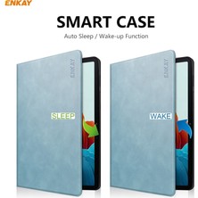 Enkay ENK-8026 Inek Dokusu Pu Deri + Tpu Akıllı Kılıf Kalem Yuvalı Samsung Galaxy Tab S8 / Galaxy Tab S7 11.0 T870 / T875 (Yurt Dışından)