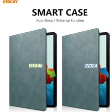 Enkay ENK-8026 Inek Dokusu Pu Deri + Tpu Akıllı Kılıf Kalem Yuvalı Samsung Galaxy Tab S8 / Galaxy Tab S7 11.0 T870 / T875 (Yurt Dışından)