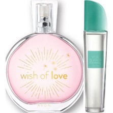 Avon Wish Of Love Edt 50 ml Kadın+ Purblanca Harmony Edt 50 ml Kadın Parfüm  KM212121544533