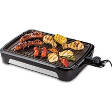 George Foreman Dumansız Kapalı Açık Barbekü Izgarası Çıkarılabilir Tabaklar - 25850-56