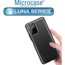 Microcase Xiaomi Poco X3 Gt Luna Serisi Köşe Korumalı Sert Rubber Kılıf - Siyah