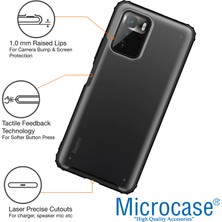 Microcase Xiaomi Poco X3 Gt Luna Serisi Köşe Korumalı Sert Rubber Kılıf - Siyah