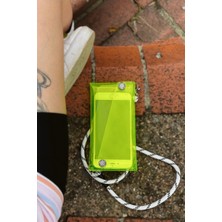 Badger Collection Jellyfon Askılı Şeffaf Telefon Çantası Limon Minimal Hediye Tasarım Pvc Renkli Unisex Erkek Kadın