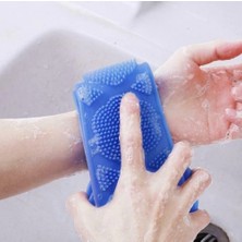 Banyo Sırt Kesesi Çift Taraflı Silikon Duş Lifi Fırçası Sırt Kesesi 70 cm