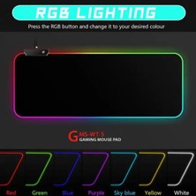 Gms-Wt-5 Rgb Oyuncu Mouse Pad 30X80 cm Gms-Wt-5