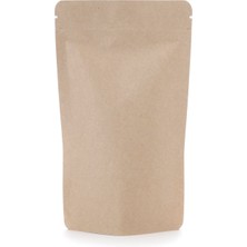 Packtory 18 x 29 x 4,5 cm Kraft Aluminyum Kilitli Doypack Ambalaj 750 Gr. 250 Adet