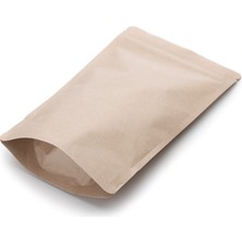 Packtory Kraft Aluminyum Kilitli Doypack Ambalaj  25 x 34 + 6 cm. 1500 gr. - 250 Adet