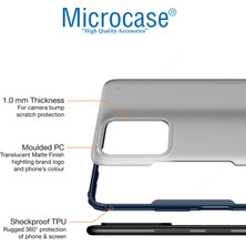 Microcase Xiaomi Poco X3 Gt Luna Serisi Köşe Korumalı Sert Rubber Kılıf - Mavi