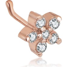 Diamine Altın Hızma Pırlanta Hızma 14 Ayar (Taşlı Yıldız Kırmızı)