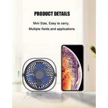 Xinh USB Masa Fan Taşınabilir Masaüstü Masa Fan 360 Rotasyon ile Ayarlanabilir Güçlü Rüzgar Sessiz Mini Fan Ofis Ev USB Gadgets (Yurt Dışından)