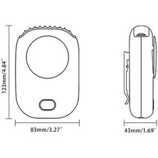 Xinh Taşınabilir Boyun Fan Mini USB Şarj Hava Soğutucu Hiçbir Kıvırcık Saç Güç Ekran Fanı (Yurt Dışından)