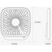 Xinh Taşınabilir Mini USB Şarj Gürültüsüz Masaüstü Elektrikli Fan Hediye Dekorasyon (Yurt Dışından)