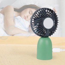 Xinh USB Mini Fan Öğrenci Kız Taşınabilir Ev Seyahat Pocket Fan Şarj Mini Masaüstü El Fan (Yurt Dışından)