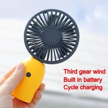 Xinh USB Mini Fan Öğrenci Kız Taşınabilir Ev Seyahat Pocket Fan Şarj Mini Masaüstü El Fan (Yurt Dışından)