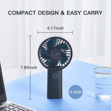 Xinh Mini Ventilador Taşınabilir Fan 5000 Mah Sessiz USB Şarj Edilebilir Ev Için 3 Hızlar Güçlü Rüzgar El Fan (Yurt Dışından)