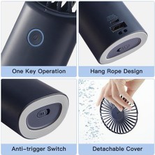 Xinh Mini Ventilador Taşınabilir Fan 5000 Mah Sessiz USB Şarj Edilebilir Ev Için 3 Hızlar Güçlü Rüzgar El Fan (Yurt Dışından)