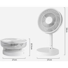 Xinh Şarj Edilebilir USB Masa Fan Taşınabilir Mini Standı Fan Soğutma Masası Ev Ofis Yurt ve Yatak Odası Için Küçük Katlanabilir Fan (Yurt Dışından)