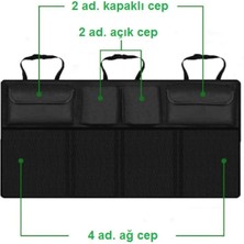 Araç Bagaj Organizer 8 Bölmeli Oto Bagaj Düzenleyici 8 Cepli Çanta