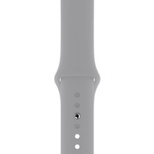 Desingshop Apple Watch 2 3 4 5 6 7 Se Uyumlu 38-40MM  A+ Kaliteli Silikon Kordon Gri Renk