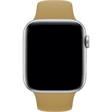 Desingshop Apple Watch 2 3 4 5 6 7 Se Uyumlu 38-40 mm  A+ Kaliteli Silikon Kordon Koyu Gri