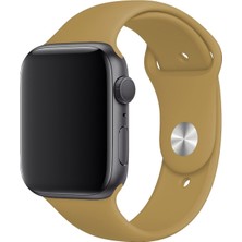 Desingshop Apple Watch 2 3 4 5 6 7 Se Uyumlu 38-40 mm  A+ Kaliteli Silikon Kordon Koyu Gri