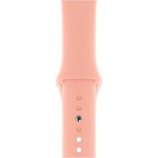 Desingshop Apple Watch 2 3 4 5 6 7 Se Uyumlu 42-44 mm  A+ Kaliteli Silikon Kordon Rose Gold