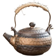 HaiTun Stoneware Çekiç Döngü Kulplu Çaydanlık El Yapımı Japon Tarzı Retro Çay Pot Seramik Seramik Çaydanlık Geleneksel Çin Çay Seti | Çaydanlıklar (Yurt Dışından)