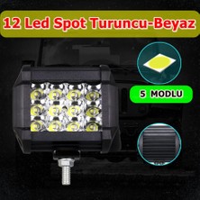 NKT GROUP Off Road Spot Delici 12 LED 5 Farklı Fonksiyonlu Su Geçirmez 3 Sıra