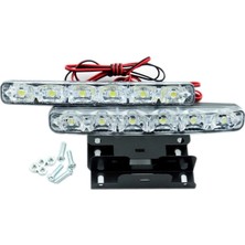 NKT GROUP Nktgroup Drl Gündüz Far Ledi 6 LED 18W Su Geçirmez Tek Renk 2 Adet