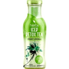 Herby Soğuk Çay Şeker İlavesiz 24'lü Iced Detox Tea Misket Limonlu 250 ml