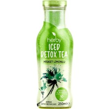 Herby Soğuk Çay Şeker İlavesiz 12'li Iced Detox Tea Misket Limonlu 250 ml