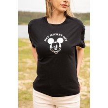 Berse Butik Siyah Varak Baskılı T-Shirt