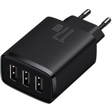 Baseus Kompakt 3 USB Portlu 17W Hızlı Şarj Başlığı Adaptörü CCXJ020101