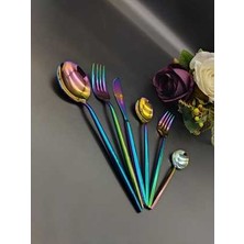 Brondoff Ikon 36 Prç Rainbow Çatal Kaşık Bıçak Seti