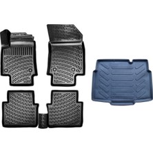 Rizline Crossland 3D Havuzlu Paspas+Alt Bagaj Havuzu 2017 Sonrası