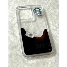 iPhone 12 Uyumlu Starbucks Coffee Sulu Desenli Telefon Kılıfı