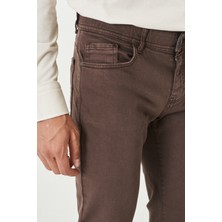 ALTINYILDIZ CLASSICS Erkek Kahverengi 360 Derece Her Yöne Esneyen Rahat Slim Fit Dar Kesim Pantolon