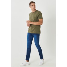 Altınyıldız Classics Erkek Lacivert Ekstra Slim Fit Dar Kesim 5 Cep Rııs Esnek Denim Jean Kot Pantolon