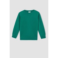 DeFacto Erkek Çocuk Okula Dönüş Bisiklet Yaka Sweatshirt L0311A622AU