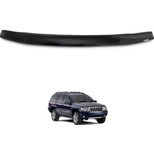 Cappafe Jeep Grand Cherokee Ön Kaput Koruyucu Rüzgarlık 4mm Akrilik (Abs) Piano Black 1999-2004