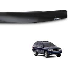 Cappafe Jeep Grand Cherokee Ön Kaput Koruyucu Rüzgarlık 4mm Akrilik (Abs) Piano Black 1999-2004