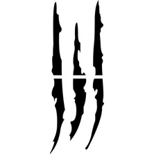 Quart Aksesuar 30 x 10 cm Monster Pençe Oto Sticker Araba Far Sticker