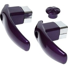 Elk Store Çaydanlık Kulp Seti Demlik Kulp Seti Kulp ve Kapak Tutacak Mor