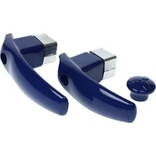 Elk Store Çaydanlık Kulp Seti Demlik Kulp Seti Kulp ve Kapak Tutacak Lacivert