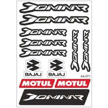 A4 Sticker 071 Tek Paket Çoklu Sticker